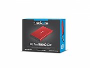 NATEC HDD ENCLOSURE RHINO GO (USB 3.0, 2.5 , RED)