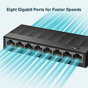 Switch TP-Link TL-LS1008G, 8 porturi 10 / 100 / 1000 MBs