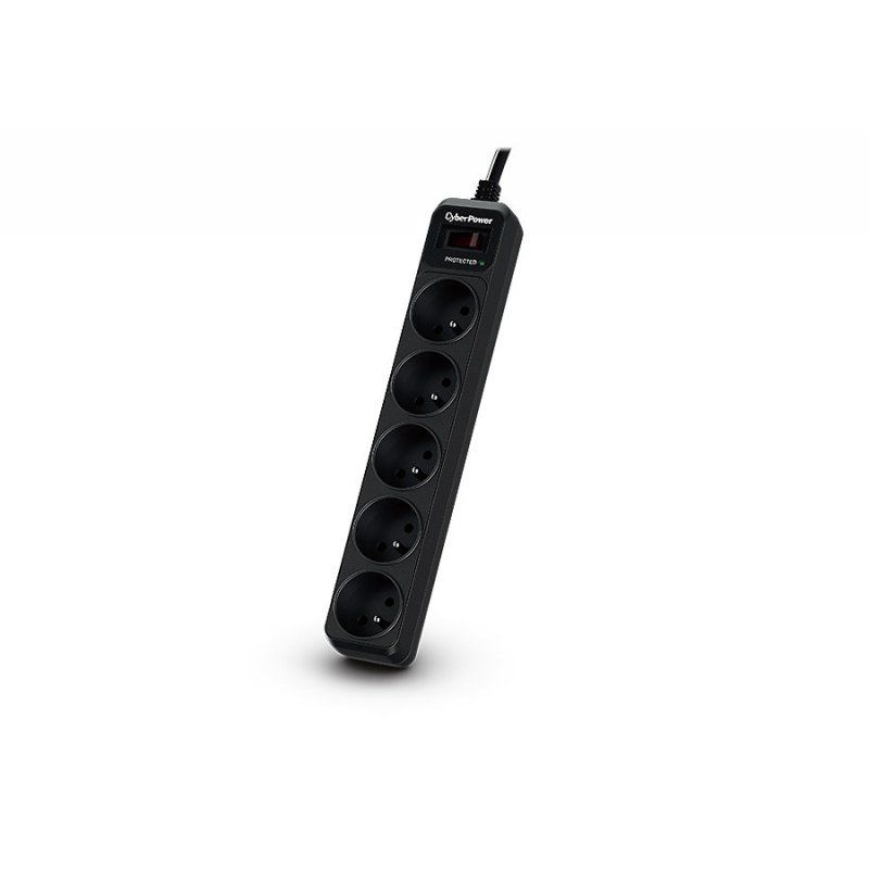 CyberPower Tracer III B0520SC0-FR surge protector Black 5 AC outlet(s) 200 - 250 V 1.8 m