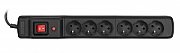 Activejet COMBO 6GN 5M black power strip with cord