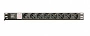 Gembird EG-PDU-014-C14 power distribution unit (PDU) 8 AC outlet(s) 1U Black