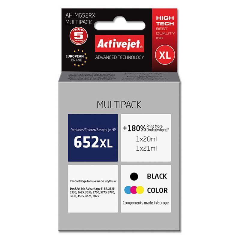 Cartus cerneala Activejet AH-M652RX ,Black/tri-color ,1 x 20 ml + 1 x 21 ml (compatibil cu HP AH-M652RX)
