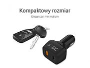 Green Cell CAD33 Car charger USB Quick Charge 42W + USB-C Power Delivery 30W