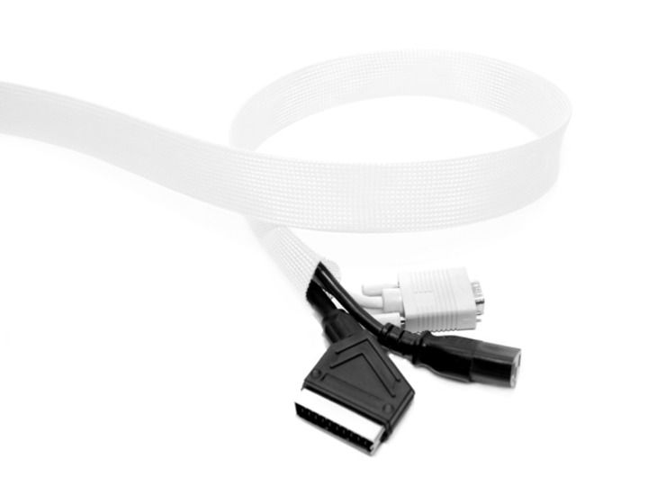 Cable Sock by Multibrackets 2537, 55 mm (110 mm extins) latime , pretul este pe metru liniar- Alb