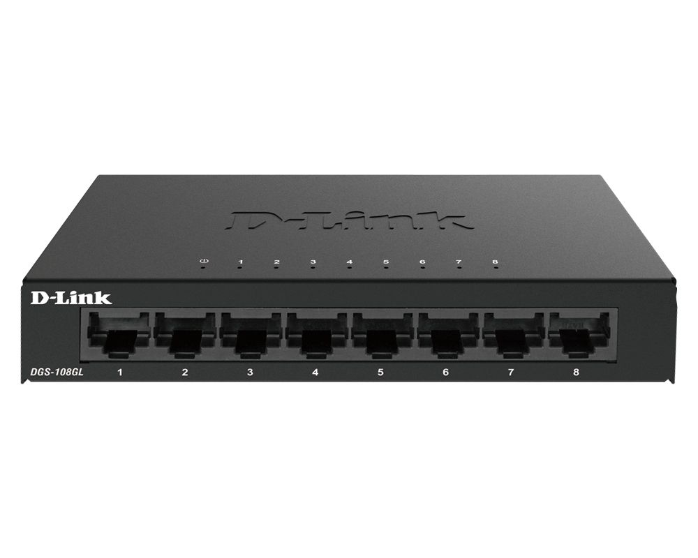 Switch D-Link DGS-108GL, 8 porturi 10 / 100 / 1000 MBs