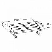 Maclean MC-831 foot rest Black