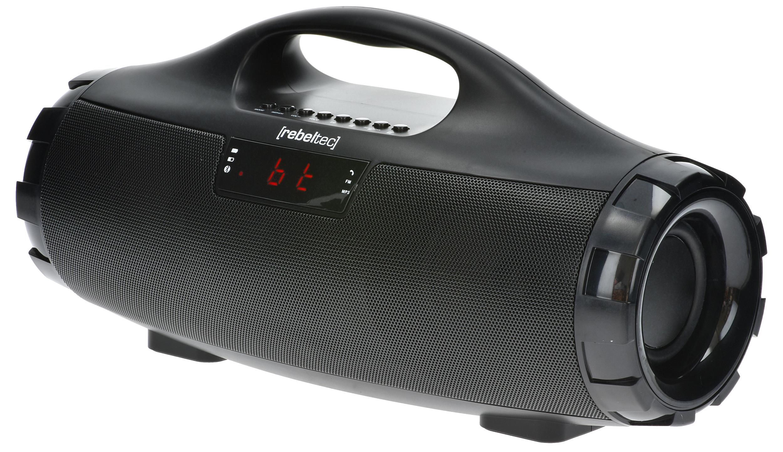 Rebeltec SoundBox 390 Portable Bluetooth Speaker black, 20W RMS