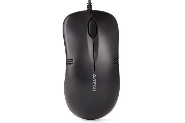MOUSE A4tech, PC sau NB, cu fir, USB, optic, 1000 dpi, butoane/scroll 3/1, , negru,  OP-560NU-1  (include TV 0.15 lei)