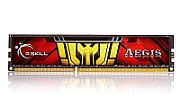 Memorie G.Skill Aegis 16 GB DDR3 1333 MHz CL9, kit 2 x 8 GB, Rosu-auriu