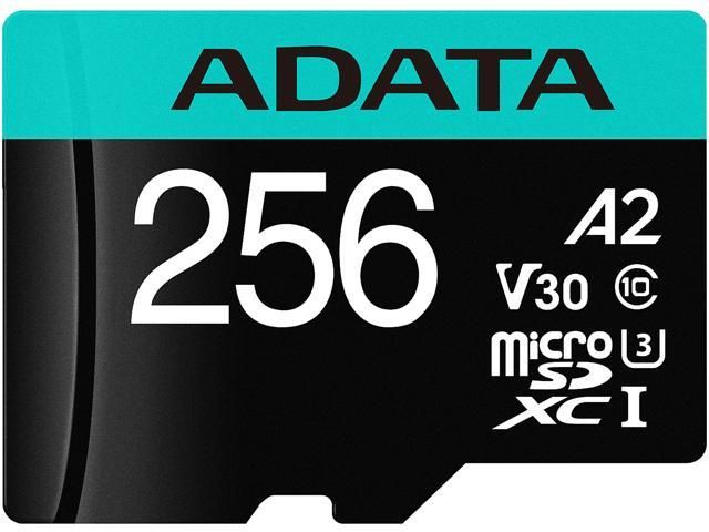 Card de Memorie MicroSD ADATA 256GB, Adaptor SD, Class 10
