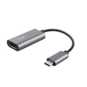 Adaptor Trust Dalyx USB-C to HDMI Adapter  Specifications General Height of main product (in mm) 10 mm Width of main product (in mm) 24 mm Depth of main product (in mm) 200 mm Total weight 20 g Weight of main unit 20 g Video Video input DisplayPort Video output HDMI HDMI version 2.0 CEC no HDCP