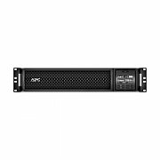 UPS APC SRT1500RMXLI, 1500 VA, 1500 W, cu management, on-line double-conversion, 6x C13, 1x C14, 1x USB, Baterie cu plăci de plumb şi acid, LCD, Rack 2U, Negru