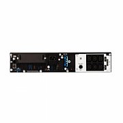UPS APC SRT1500RMXLI, 1500 VA, 1500 W, cu management, on-line double-conversion, 6x C13, 1x C14, 1x USB, Baterie cu plăci de plumb şi acid, LCD, Rack 2U, Negru