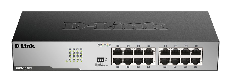 Switch D-Link DES-1016D/E, 16 porturi 10 / 100 Mbps