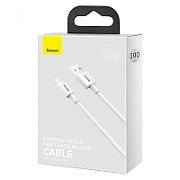 CABLU alimentare si date Baseus Superior, Fast Charging Data Cable pt. smartphone, USB la USB Type-C 66W, 1m, alb  CATYS-02  (include timbru verde 0.25 lei)