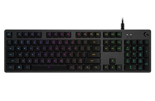LOGITECH G512 Carbon RGB Mechanical Gaming Keyboard - GX Blue Clicky - CARBON - US INTL (US)