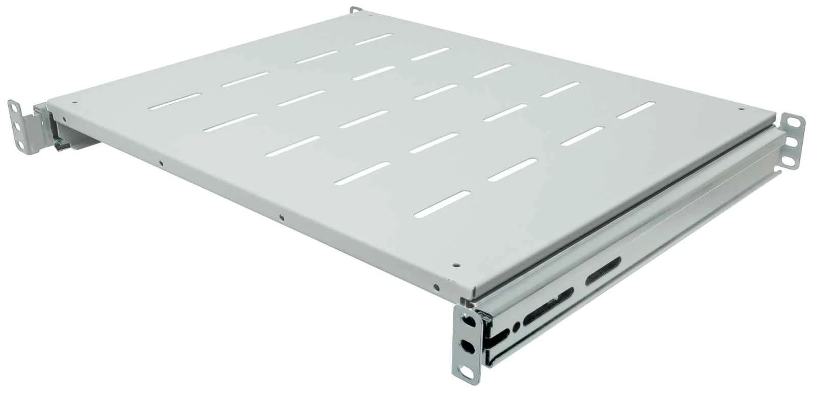 Raft fix perforat Triton 19  1U/750 capacitate incarcare 80kg, negru