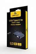 GEMBIRD A-USB3C-HDMIVGA-01 USB Type-C to HDMI + VGA display adapter space grey