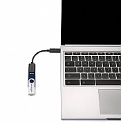 CABLU alimentare si date SPACER, pt. smartphone, USB 3.0 (T) la Type-C (T), PVC,2.1A,Retail pack, 1m, black,  SPDC-TYPEC-PVC-BK-1.0  (include TV 0.06 lei)