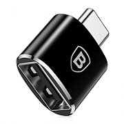 ADAPTOR Baseus Mini, USB 3.0(T) to USB Type-C(M), negru  CAAOTG-01  (include timbru verde 0.25 lei)