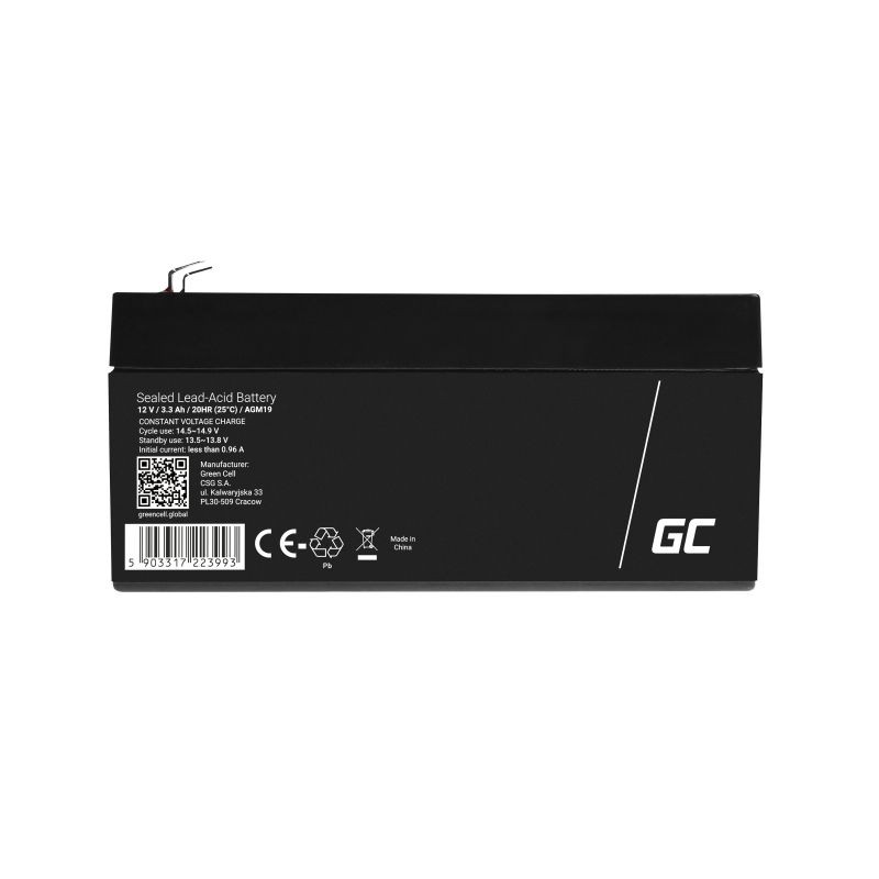 Green Cell AGM19 UPS battery Sealed Lead Acid (VRLA) 12 V 3,3 Ah