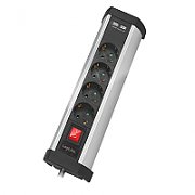 PRELUNGITOR LOGILINK, Schuko x 4, conectare prin Schuko (T), USB x 2, cablu 1.5 m, 16 A, protectie copii, on / off, alb / negru,  LPS276U  (include TV 0.8lei)