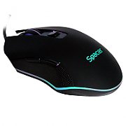 MOUSE Spacer - gaming, gaming, cu fir, USB, optic, 12.000 dpi, butoane/scroll 6/1, iluminare RGB, negru,  SPGM-ALIEN-NOVA  (include TV 0.18lei)
