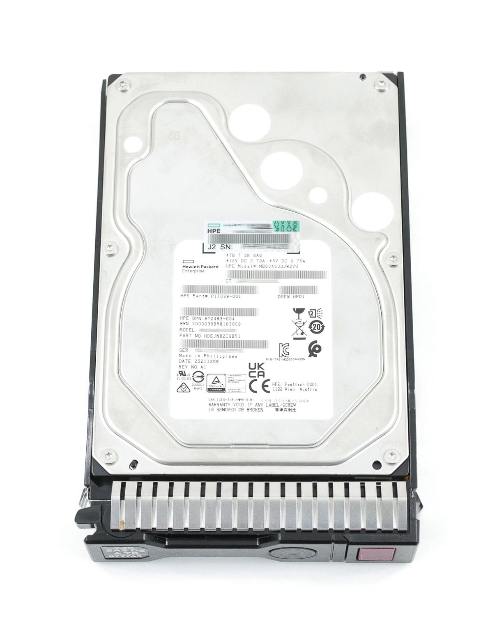 HDD server HPE MB004000JWZVU 4 TB 3.5 inch SAS 12G 7200 rpm