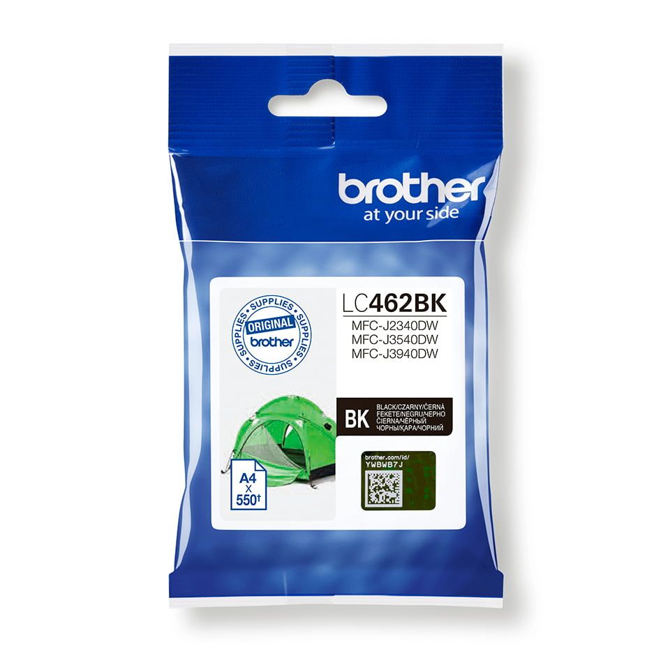 Cartus cerneala Brother LC462BK ,Negru ,550 pagini ,Original (LC462BK)