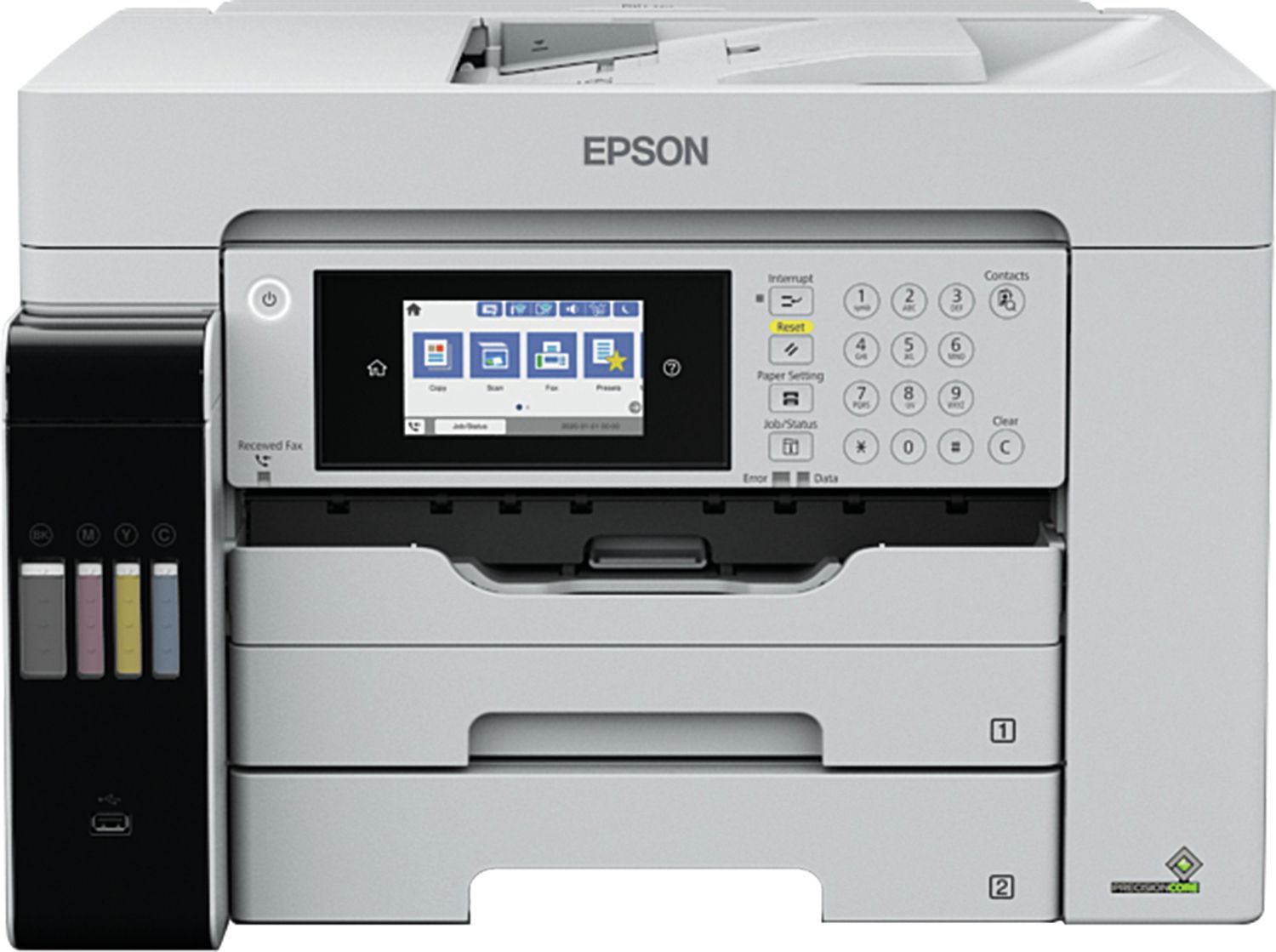 Imprimanta inkjet ciss monocrom Epson M15180, A3, duplex, ADF, USB 2.0, Wi-Fi, 25 ppm