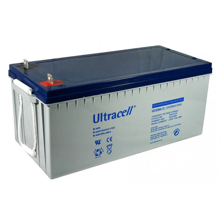 BATTERY 12V 200AH/UCG200-12 ULTRACELL  GEL  200Ah, 12V, deep cycle