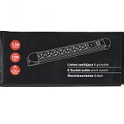 Maclean MCE11 power extension 1.5 m 8 AC outlet(s) Indoor Black
