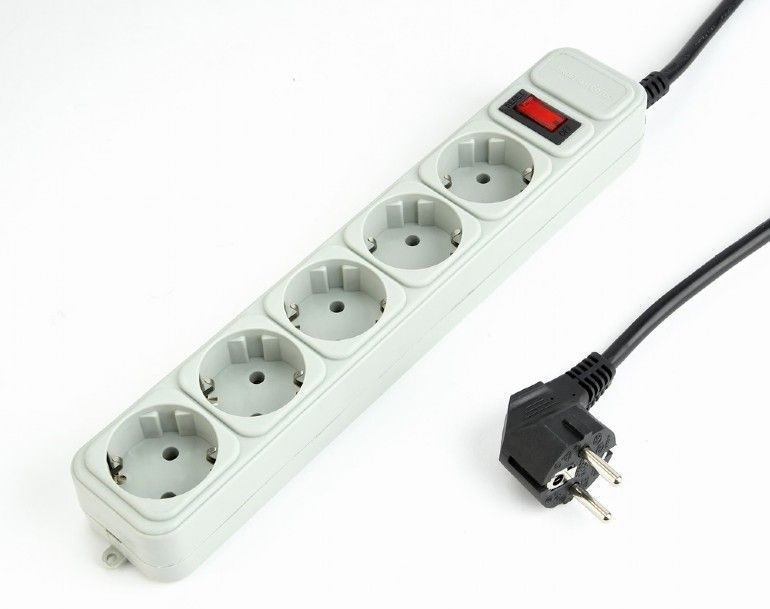 EnerGenie SPG5-C-10 surge protector 5 AC outlet(s) 250 V Black 3 m