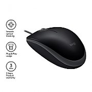 Logitech B110 Silent mouse Ambidextrous USB Type-A Optical 1000 DPI