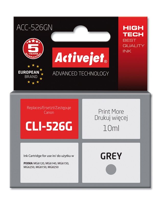 Cartus cerneala Activejet ACC-526GN ,Gri ,10 ml (compatibil cu Canon ACC-526GN)