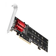 Controller PCEM2-ND PCIE 3.0 8X,  2X NVME M.2