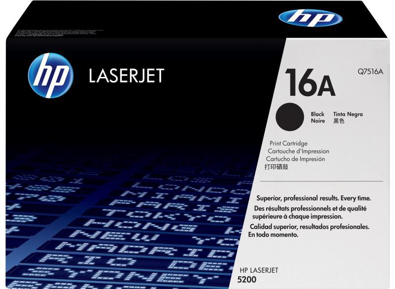 Cartus toner HP Q7516A ,Negru ,12 000 pagini ,Original (16A)