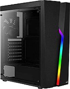 Carcasa Aerocool Bolt neagra, SPCC Steel ATX Mid Tower, fara sursa (tip ATX, montata jos), interior vopsit negru, 2x3.5  (intern), 2x2.5  (intern), fata – 3x 120mm fans (optional), spate – 1x 120mm fan (inclus), tavan – 2x 120mm fans (optional), podea – 2x 120mm fans (optional), design premium cu