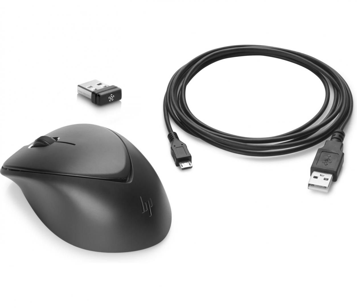 Mouse wireless HP Premium - receptor USB negru (1JR31AA)