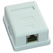 Priza FTP simpla aplicata cat.6 - EMTEX,  EMT-FTP6-1P-PT