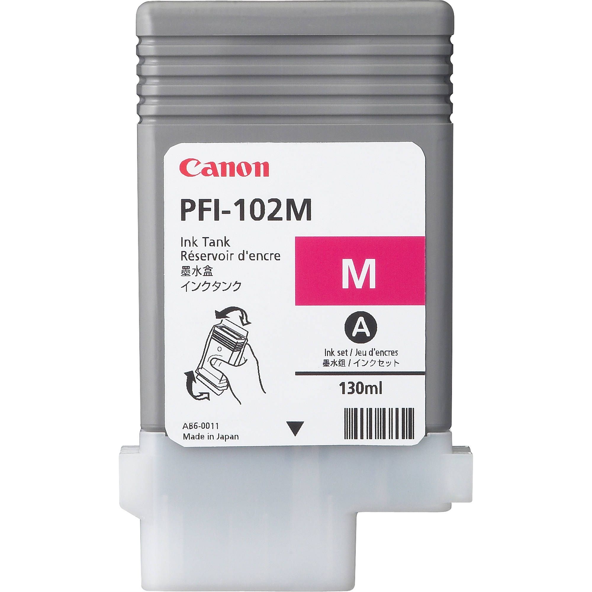 Cartus cerneala Canon 0897B001AA ,Magenta ,130 ml ,Original (PFI102M)
