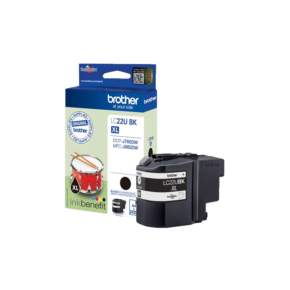 Tinte Brother LC-22UBK Black