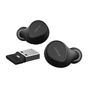 JABRA Evolve2 Buds MS Cradle USB-A MS Link 380 BT adapter USB-A MS 30cm USB-C to USB-A cable Ear gels warranty