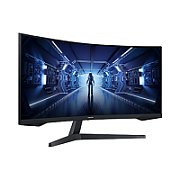 Monitor 34 inch LED Samsung LC34G55TWWPXEN 3440 x 1440 pixeli, 165 Hz, 1 ms, Negru