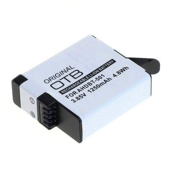 Li-ion 3.8V battery compatible with GoPro Hero5 Black, GoPro Hero6 Black and GoPro Hero7 Black
- capacity: 1250mAh
- battery replacement AABAT-001
Packaging: bulk 1 pc.