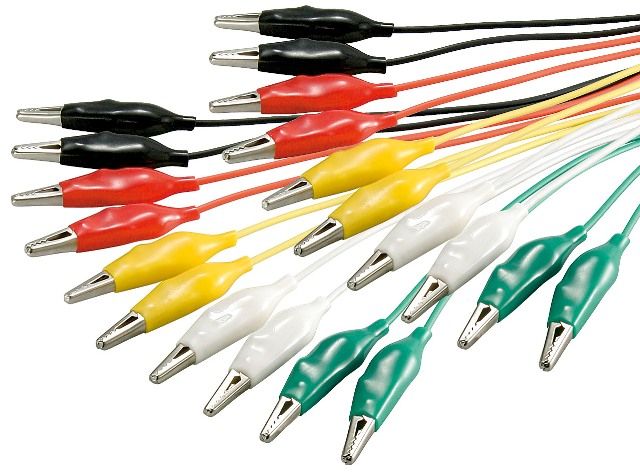 Crocodile set with cable 480mm,
10 pcs
Packaging: bulk 1 set.