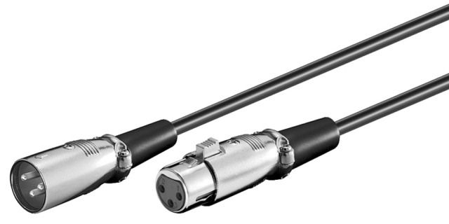 XLR cable 5m XLR male to XLR female, black
Packaging: bulk 1 pc.