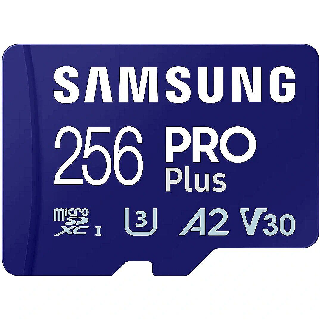 SAMSUNG PRO Plus 256GB microSD UHS-I U3 Full HD 4K UHD 180MB/s Read 130MB/s Write Memory Card Incl. SD-Adapter 2023