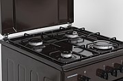 ARAGAZ GAZ HEINNER HFSC-SME50BRW, 50X50CM, 4 ARZATOARE, SUPORT EMAIL, CAPAC METALIC, DISPOZITIV DE SIGURANTA PLITA SI CUPTOR, USA CUPTOR CU GEAM DUBLU, DUZE GPL INCLUSE, TAVA SI GRATAR CROMAT, CULOARE: MARO