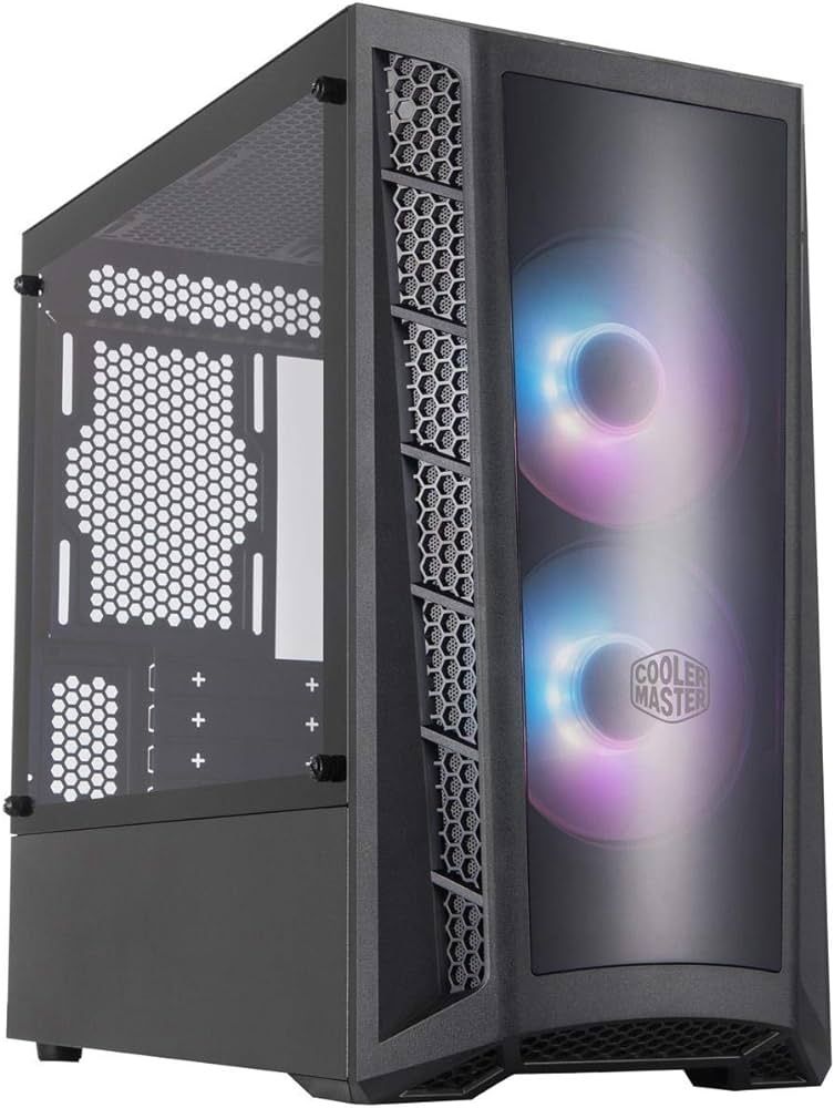 CARCASE Cooler Master MasterBox MB320L ARGB with Hub, MATX,Transparent front bezel,U3x2,TG side panel,ARGB fanx2,w/ARGB Hub,  MCB-B320L-KGNN-S02  (timbru verde 0.19 lei)